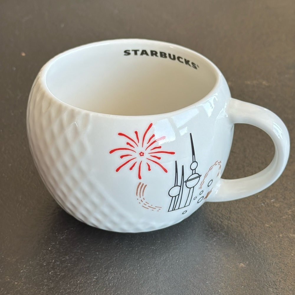 RARE Kuwaiti Towers Abraj AI-Kuwait Fireworks Starbucks Coffee Mug 2023